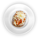 Baked Potato With Baked Beans & Cheese 